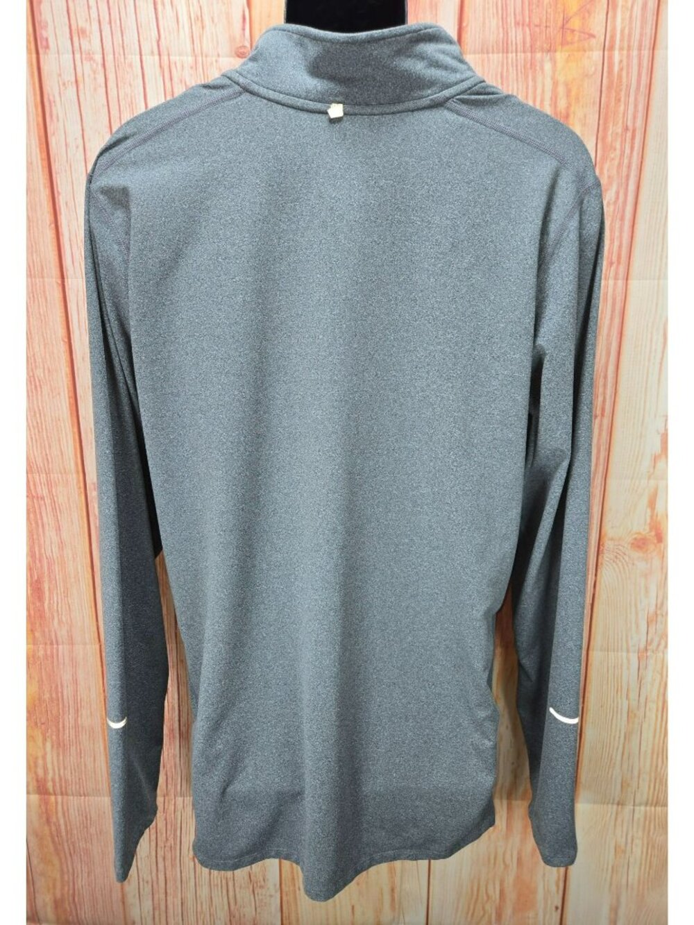 Nike Mens Dri-Fit Gray 1/4 Zip Running Shirt XL - Picture 2 of 7